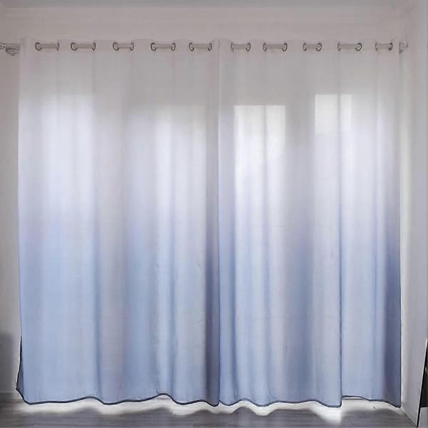 SSRGV Polyester Blackout Curtain Blackout Drape Bedroom Living Room Decor (Grey)