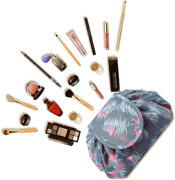 Lazy Makeup Bags with Drawstring, Large Waterproof Portable Cosmetic Bag Makeup Bag Storage Organizer