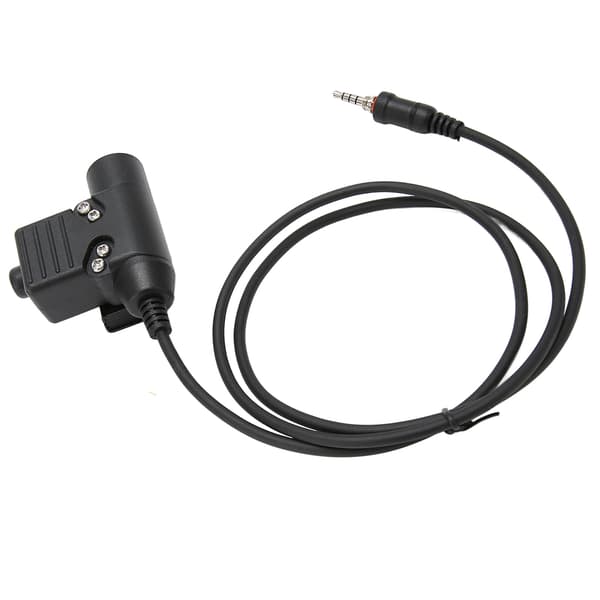 Walkie Talkie Headset Adapter Tryktype Kompakt Sikker Tilslutning til Yaesu Vertex VX-6R VX-7R VX-6E VX-7E