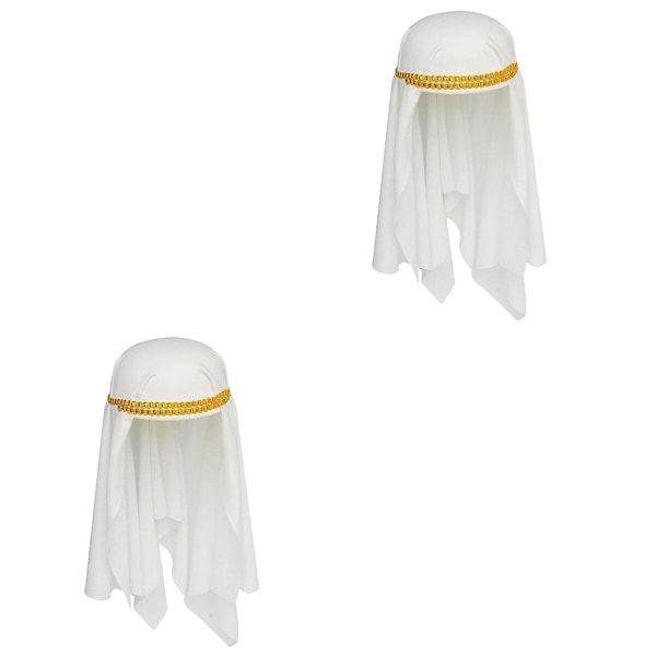 3st Halloween Arabiska Kepsar Vuxen Performance Hatt Polyester Festkostymer Rekvisita En one size Arabian Cos 2pcs M