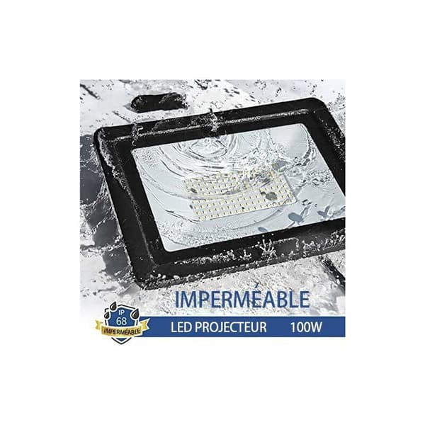 Utendørs LED-flomlys 30W Utendørs spotlight Reflektor Vegglampe for hagebelysning (Kald hvit, 30W)