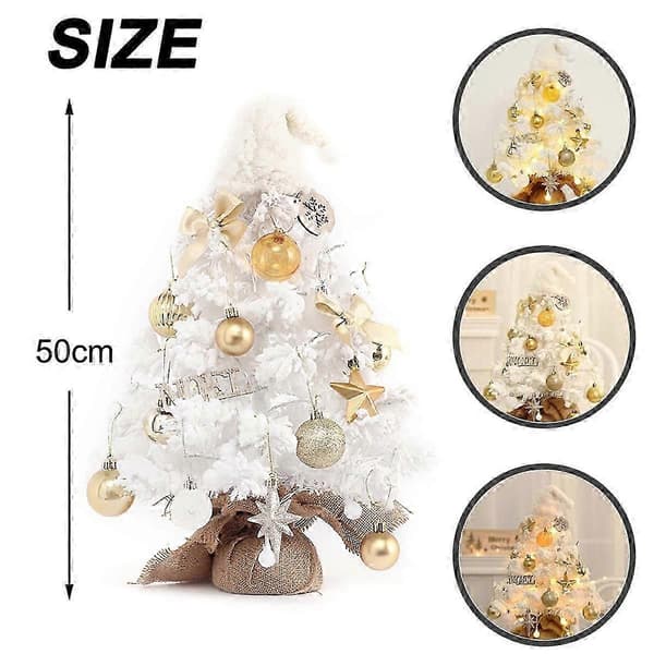 Mini Christmas tree, battery-powered artificial Christmas tree with lovely design and exquisite craftsmanship, perfect for the Christmas table