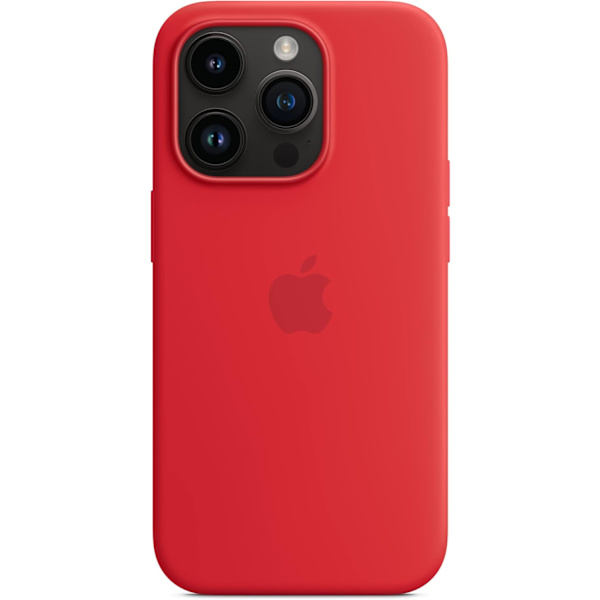 Apple - Rött silikonskal för iPhone 14 Pro