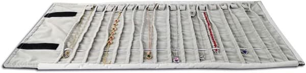 Bærbar smykkerull Halskjede Reiseveske Display H