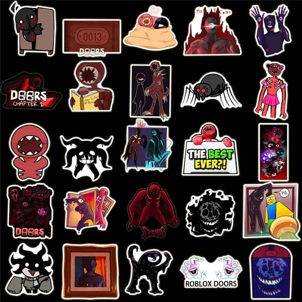 50 stk Roblox Figur Graffiti Dekaler for Dører, Laptop, Skateboard