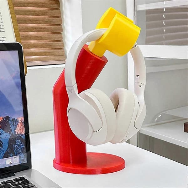 Modeling Headphone Stand Computer Headphone Hanger Figures Desk Stand Shelf Accessories Miniatures Decor Crafts