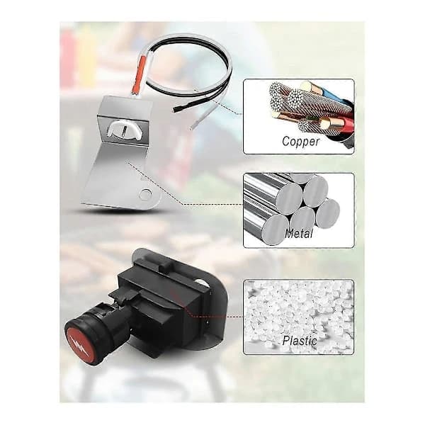 63788 Igniter Kit for Q320 2008 & Q3200 2014 Series Gas Grills 80452 60092 Push Button Ignition, Grill As Shown