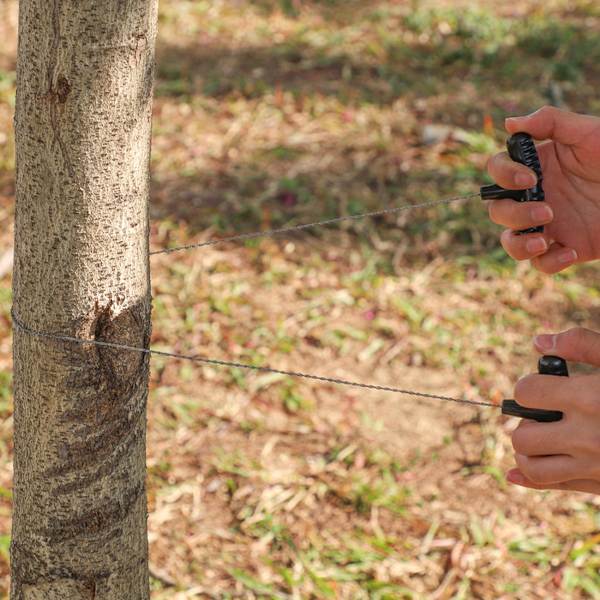 Compact Survival Wire Saw - Black (2-pack) for Outdoor Use
