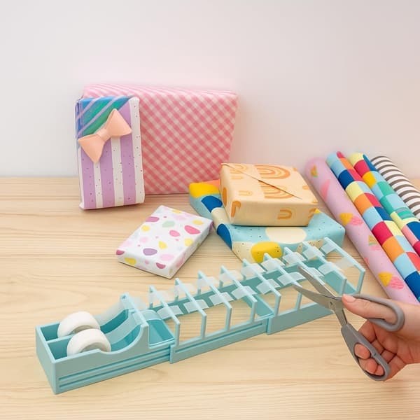 Compact Tape Dispenser - Perfect for Gift Wrapping and Crafts, Fits Various Tape Sizes with Easy Dispenser (Ho)