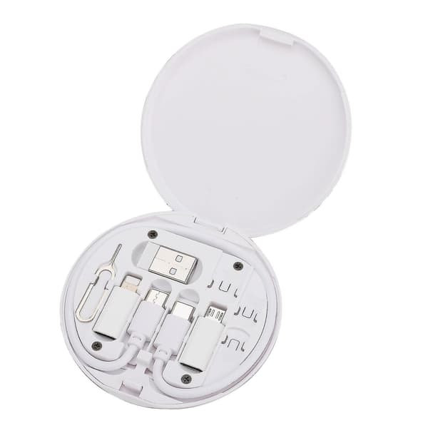 5-i-1 multifunksjonell smart adapter lagringsdatakabel multitype ladekabel-26-1 (hvit)