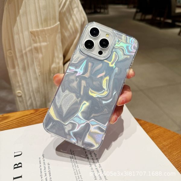 Compatible with Apple's Drop-Proof Feather Yarn + PC Protective Case, Durable Protective Cover White Background IP 16 PLUS White Background IP 16 PLUS