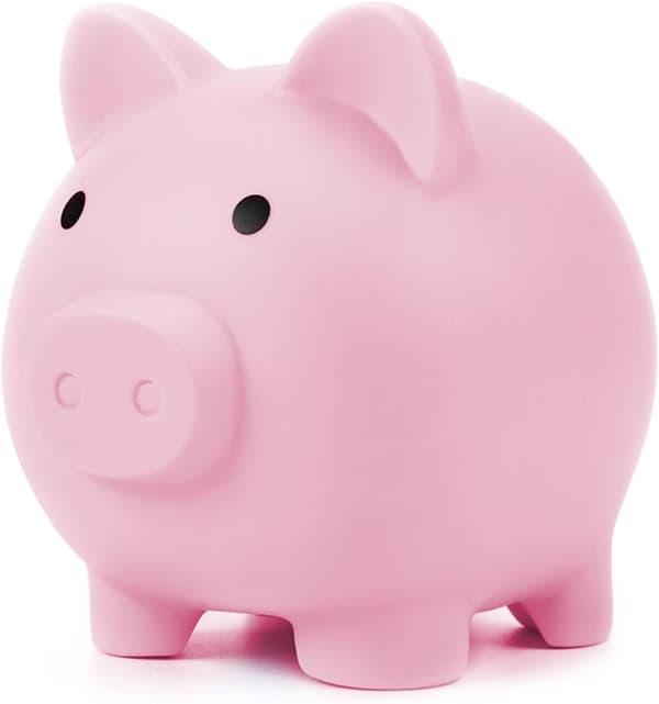 ®RisingFF Søt Sparegris for Barn, Foreldreminne, Morsom Gave til Barn (Rosa)