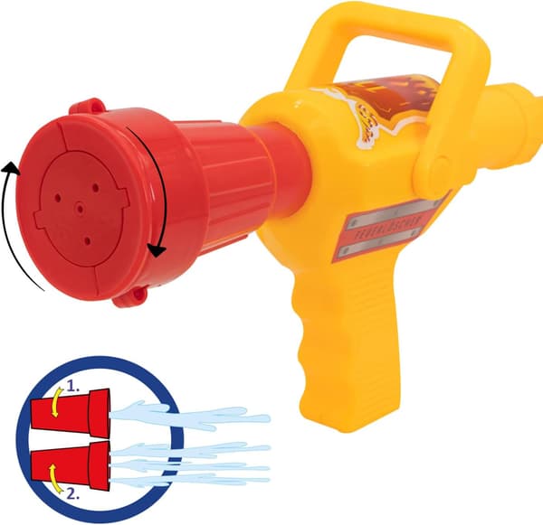 Firefighter Water Gun, Size approx. 40 cm with adjustable nozzle