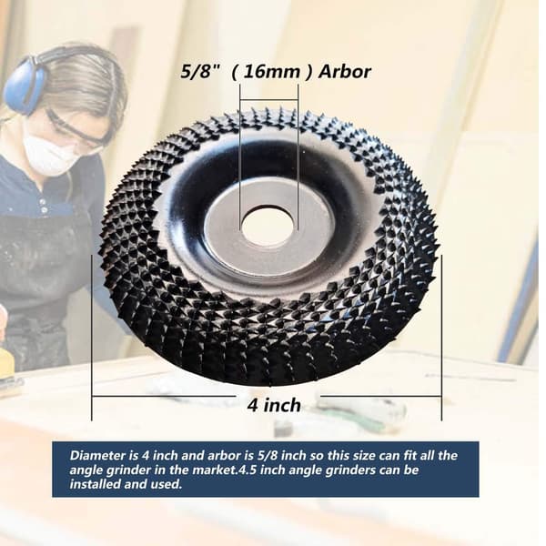 Wood Grinding Disc 16 mm Grinding Discs for Shaping, Grinding and Cutting. 16 mm Angle Grinder Wheel