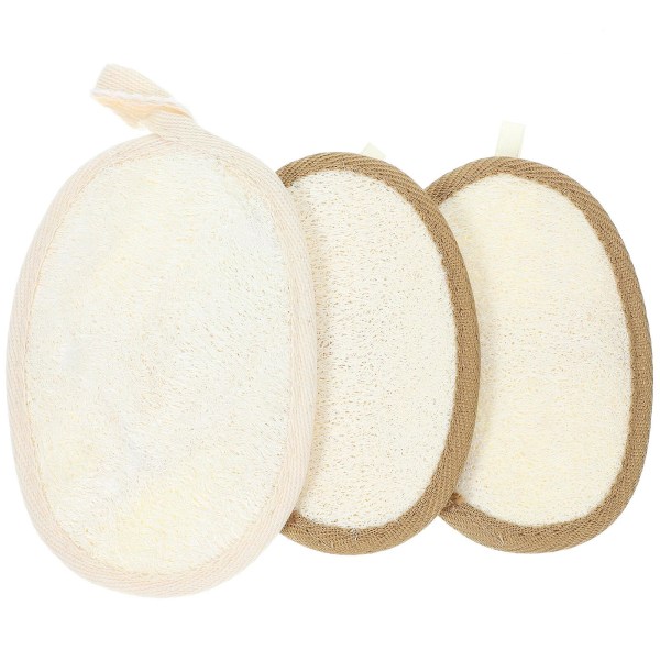 3 stk Dusj Loofah Svamp Kroppsvask Skrubber Bad Loofah Svamp Kropp Loofah Skrubbere 14X9cm 14X9cm