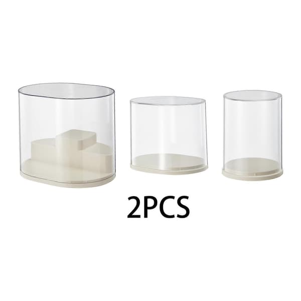 2st Klar Displaybox Figurin Displayhylla Transparent Samlarutställning