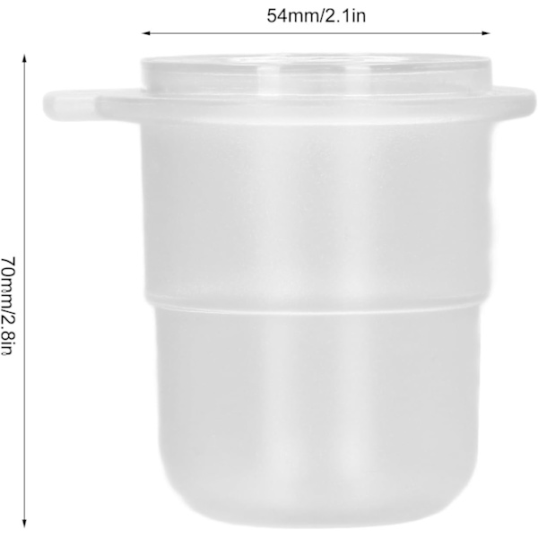 PC Coffee Dosing Cup, Coarse Transparency, 54mm, Coffee Measuring Cup for Coffee Brewing