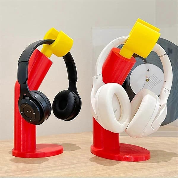 Modeling Headphone Stand Computer Headphone Hanger Figures Desk Stand Shelf Accessories Miniatures Decor Crafts
