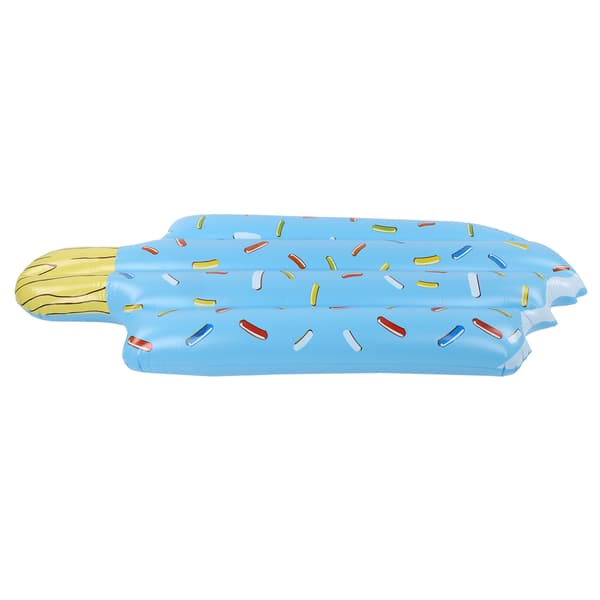 Inflatable PVC Ice Cream Float Summer Pool Floating Lounger Bed Age 6 Plus Blue Ice Cream Float