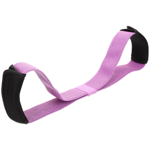 Yoga Modstandsband Træningsbånd Modstandsrem Elastisk Fitnessbånd Lilla 57x5.3cm Purple 57x5.3cm