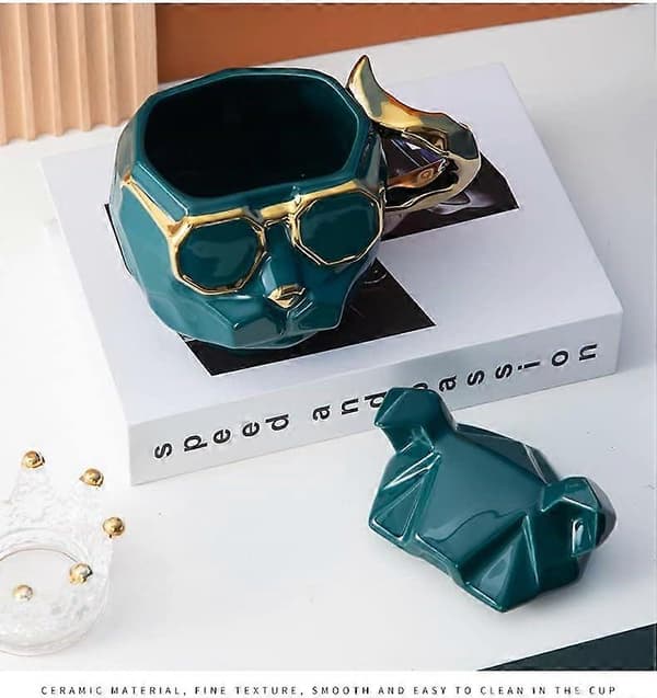 3D Cool Dog Ceramic Mug Ceramic Coffee Mug Drink Mug Coffee Cup Drink Cup with Lid 3D Animal Mug Gift Mug