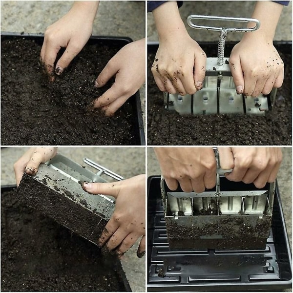 Manuaalinen Clod Maker Soil Blocker Puutarhatyökalut Siementen kylvötyökalut Puutarhatyökalut