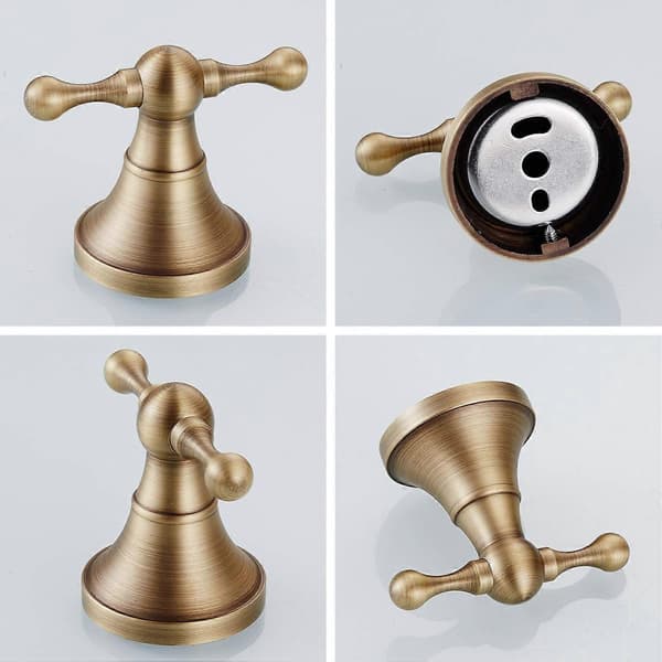 Flying Towel Hook, Kitchen Bathroom and Bedroom Bathroom Accessories, Brass Robe, Wall Screw Mounting, Brushed Bronze.