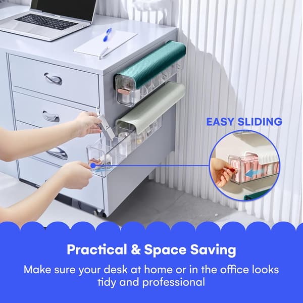 Simple Houseware Laatikonjakajat, Alusvaatejärjestäjä, 4 kpl:n setti, Harmaa