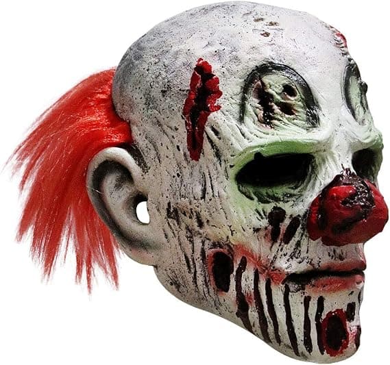 longpo Halloween Horror Evil Klovnemaske Horror Ansigt Zombie Kostume