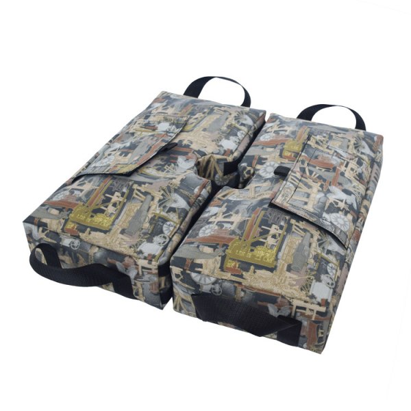 1 STK (Airplane Camouflage) Paraply Base Weight Bag, 18 tommer ~ Paraply Sandbag, Have, Patio, Udendørs ~ Nem installation