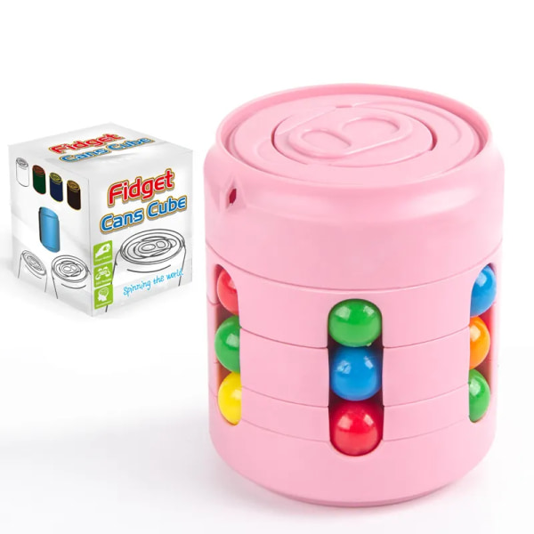 Finger Cube Beads Cup Fingertop Roterande Magic Bean Dekompression Artefakt Roterande Magic Bean Utbildningsleksaker för barn Sensoriska pusselleksaker