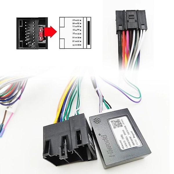 CANBus Decoder ISO Radio Kabeladapter 16-Pin Kontakt Android til Renault Megane 2 Clio Mk3 db cable+ANT cable+ANT