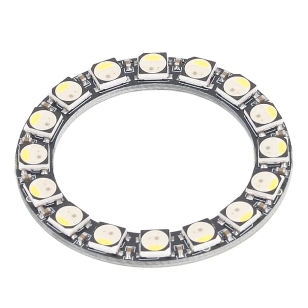 SK6812 RGB LED Ringkort 16 Bit 32 Farver Fluorescerende Hvid Vægur Lysdriverkort