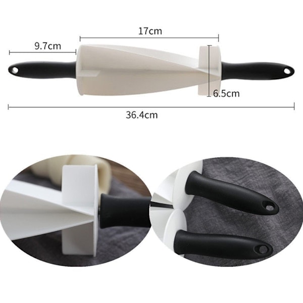 1 Stykke Croissant Kavelrulle Non-Stick Kagedej Rulle DIY Bageudstyr