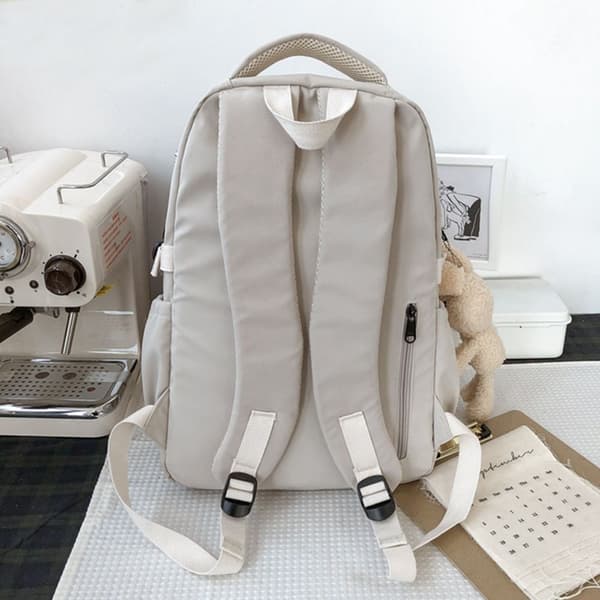 Vanntett nylon reiseveske skolesekk svart
