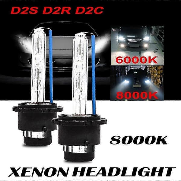 D2R/D2S/D2C 35W HID Erstatningspærer til Forlygter (1 Par) BDT 8000K