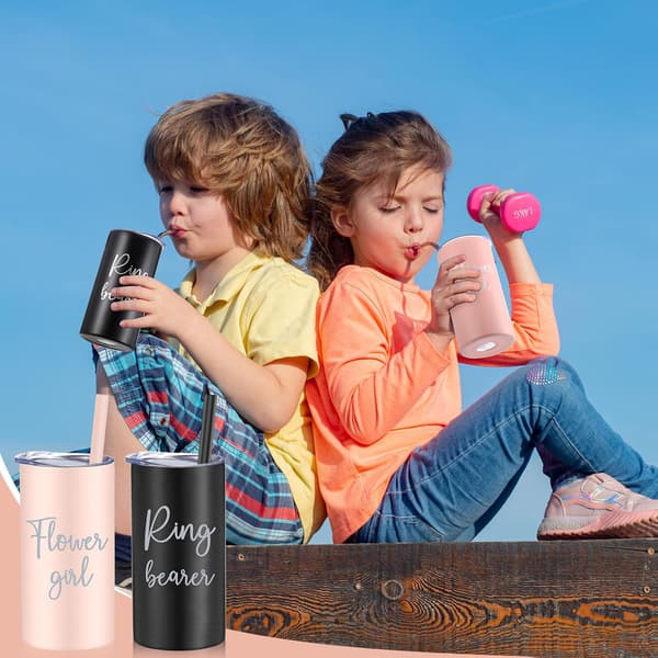 2 st 16 oz blomma för bröllopsfest (svart, svart, Black, Blush Pink