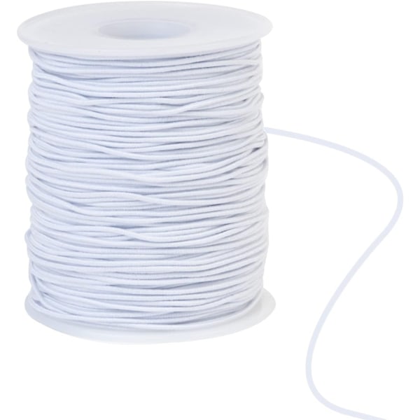 100m Elastiskt Snöre 1mm Elastiskt Snöre Hantverkssnöre Elastiskt Tråd för Armband och Hantverk