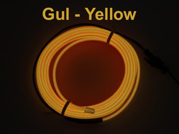 Glowstrip 100cm Gul ger behaglig glödande effekt som neon Gul / Yellow Gul / Yellow