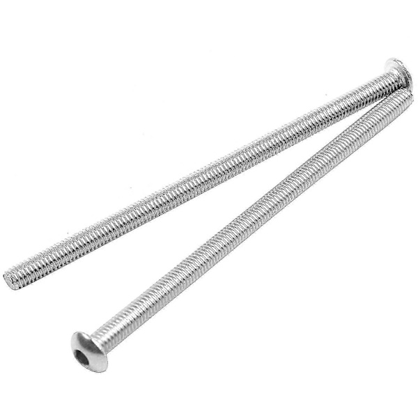 M4 X 80mm Button Head Hex Screw - Stainless Steel (10-pack)