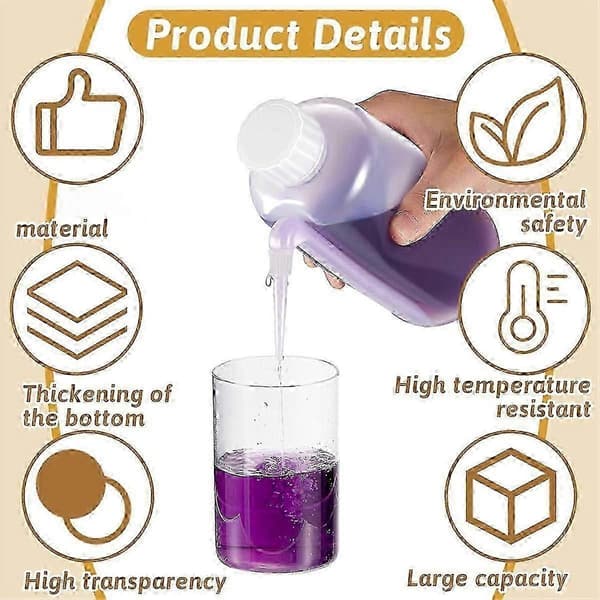 5 Pieces Communion Cup Filler, Drip-Free Squeeze Bottle, Communion Juice Container with Side Spout Churc