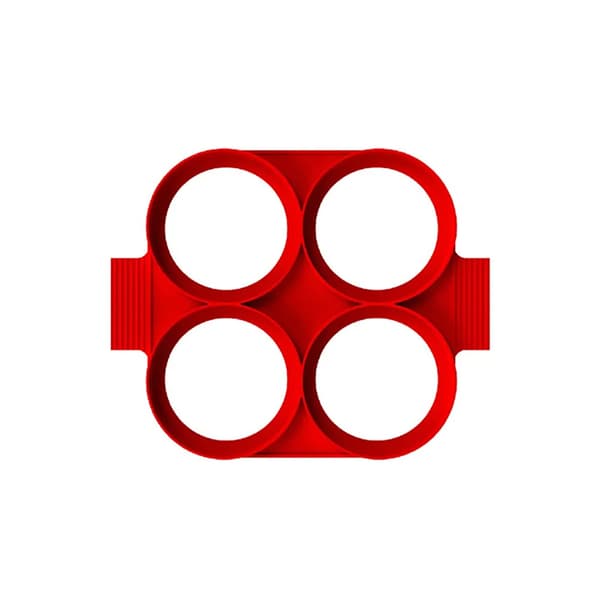 Silikonform for pannekaker, hjerteformet, blomsterformet og rund