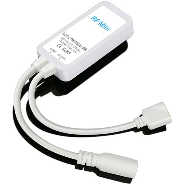 LED-controller RF Radiofrekvens Mini Tryk Ultratynd RGB Farve Lysstrimmel Controller