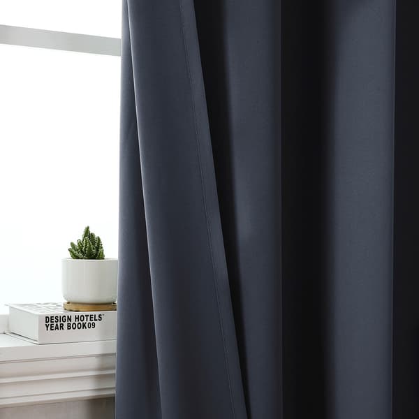 Blackout curtains insulating curtains black 140x175 cm modern
