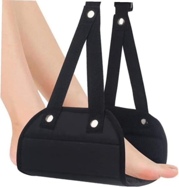 Portable Foot Mat Hammock for Airplane Travel Comfortable Footrest Accessory