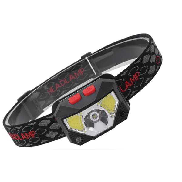 Hodelykt, Kraftig USB Oppladbar LED Hodelykt, Super Sterk 500 LM, 8 Lysmoduser, Bevegelsessensor, Vanntett og Lett for Fiske, Camping