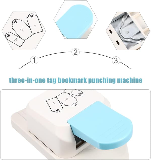 Etiketformstans prægemaskine til scrapbookingtilbehør 3,8 cm til 6,4 cm etiketbredde