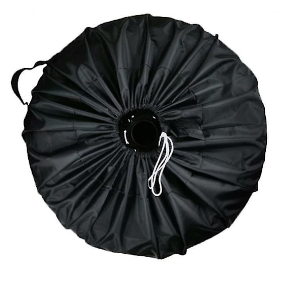 1 stk Oxford Klud Vandtæt Bil Reservehjul Dæk Cover, Sort Støvsikkert Dæk Beskyttelses Cover (65*37cm)