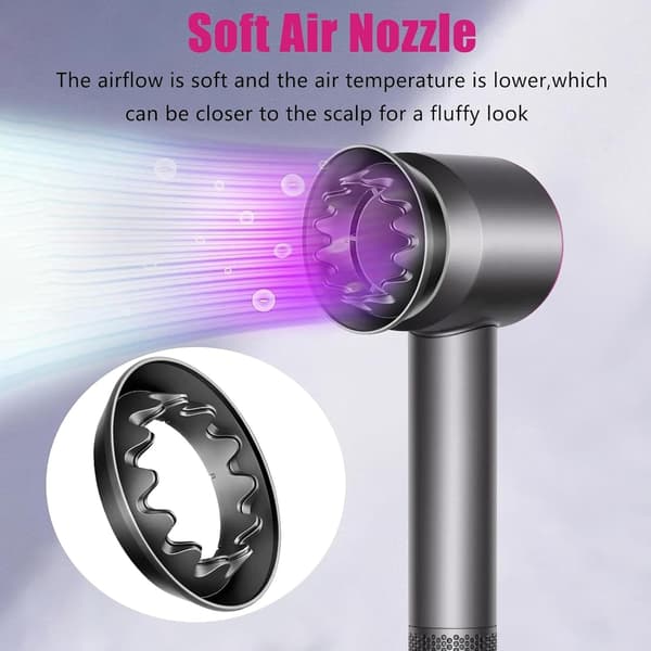 Magnetic Diffuser Attachment Compatible with Dyson Supersonic Hair Dryer HD15/HD03 - Dark Grey for Defined Curls