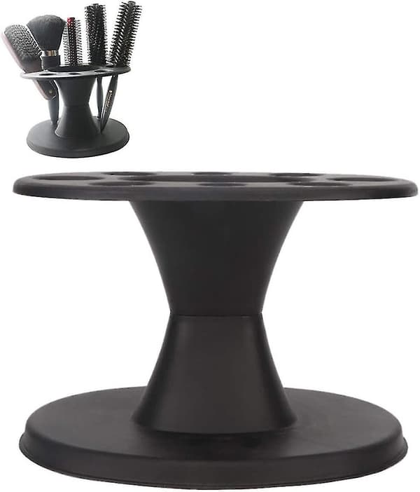 Comb Storage Rack, Round Hair Tool Holder, Salon Brush, Scissors, Flat Iron, Curling Iron, Comb Accessory Holder A